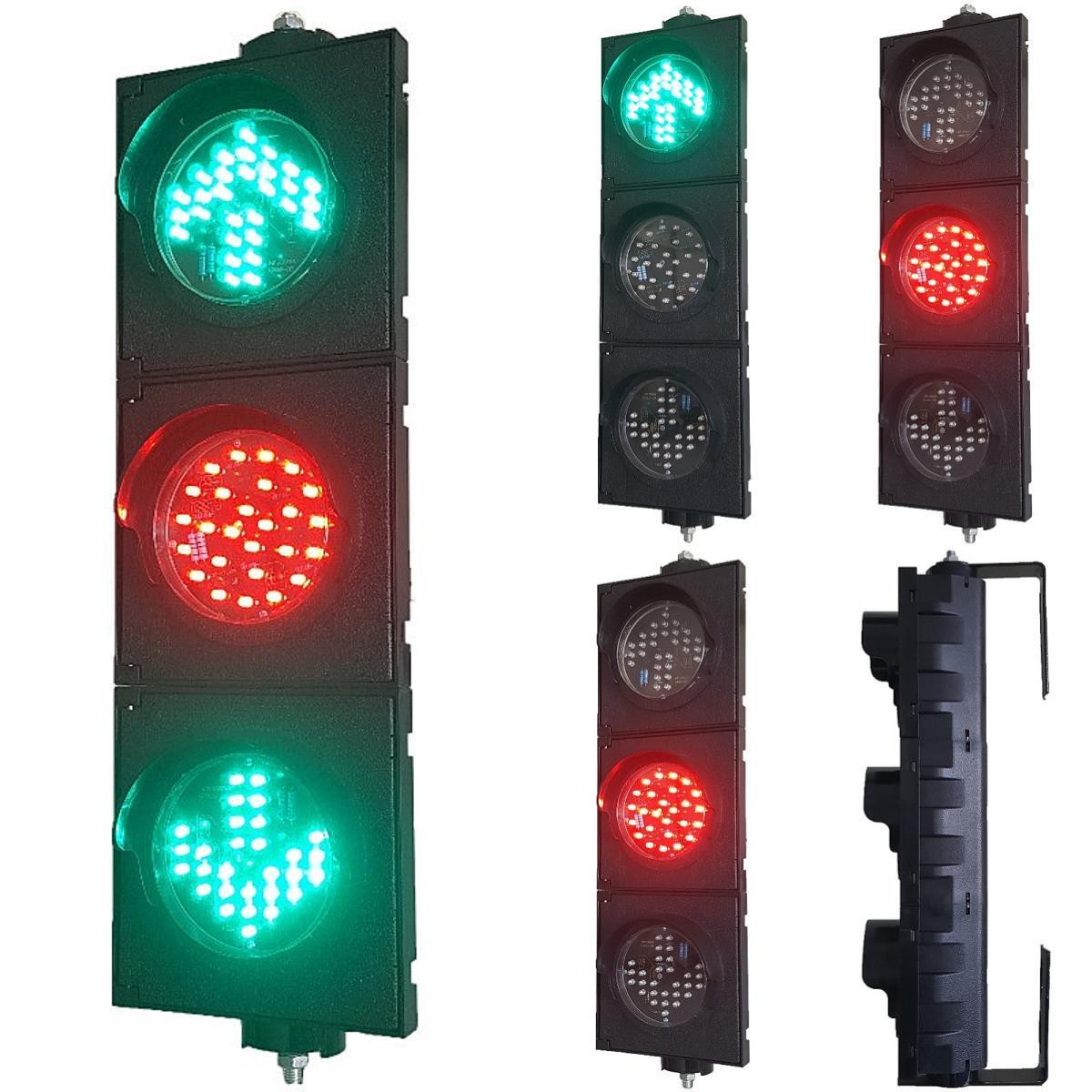 100MM 3-Aspect Green Arrow And Red Ball Parking Traffic Light