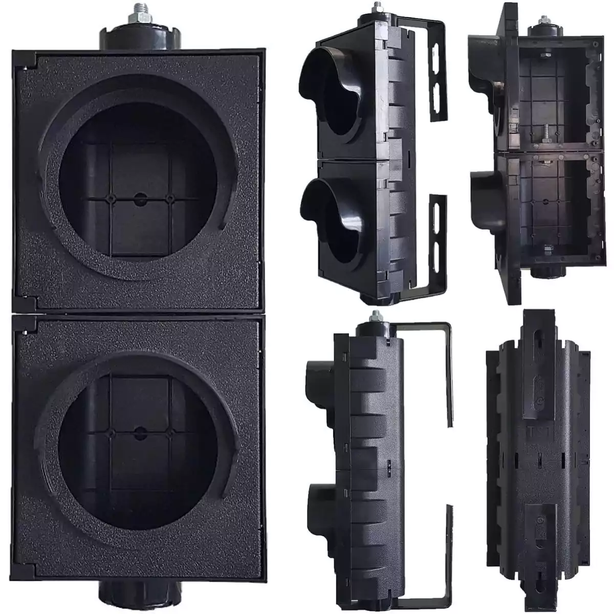 100MM(4 Inch) 2-Section Led Traffic Light Housing Body