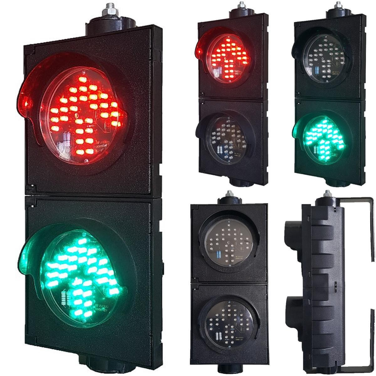 4Inch 2-Aspect Red Green Arrow Traffic Light