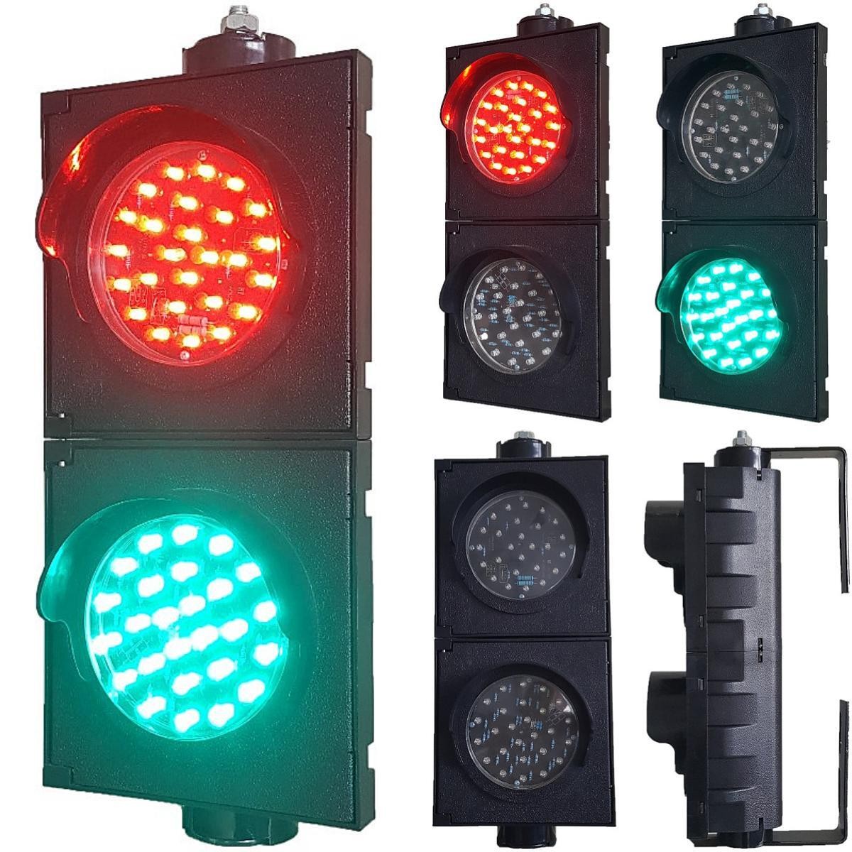 4Inch 2-Aspect Red Green Ball Shape Parking Traffic Light