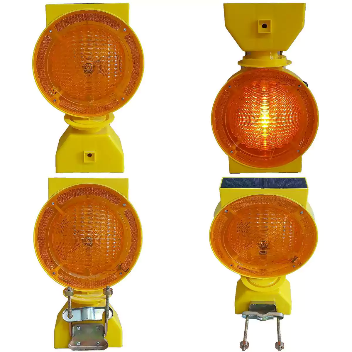 125MM 2-Face Solar Flashing Barricade Light