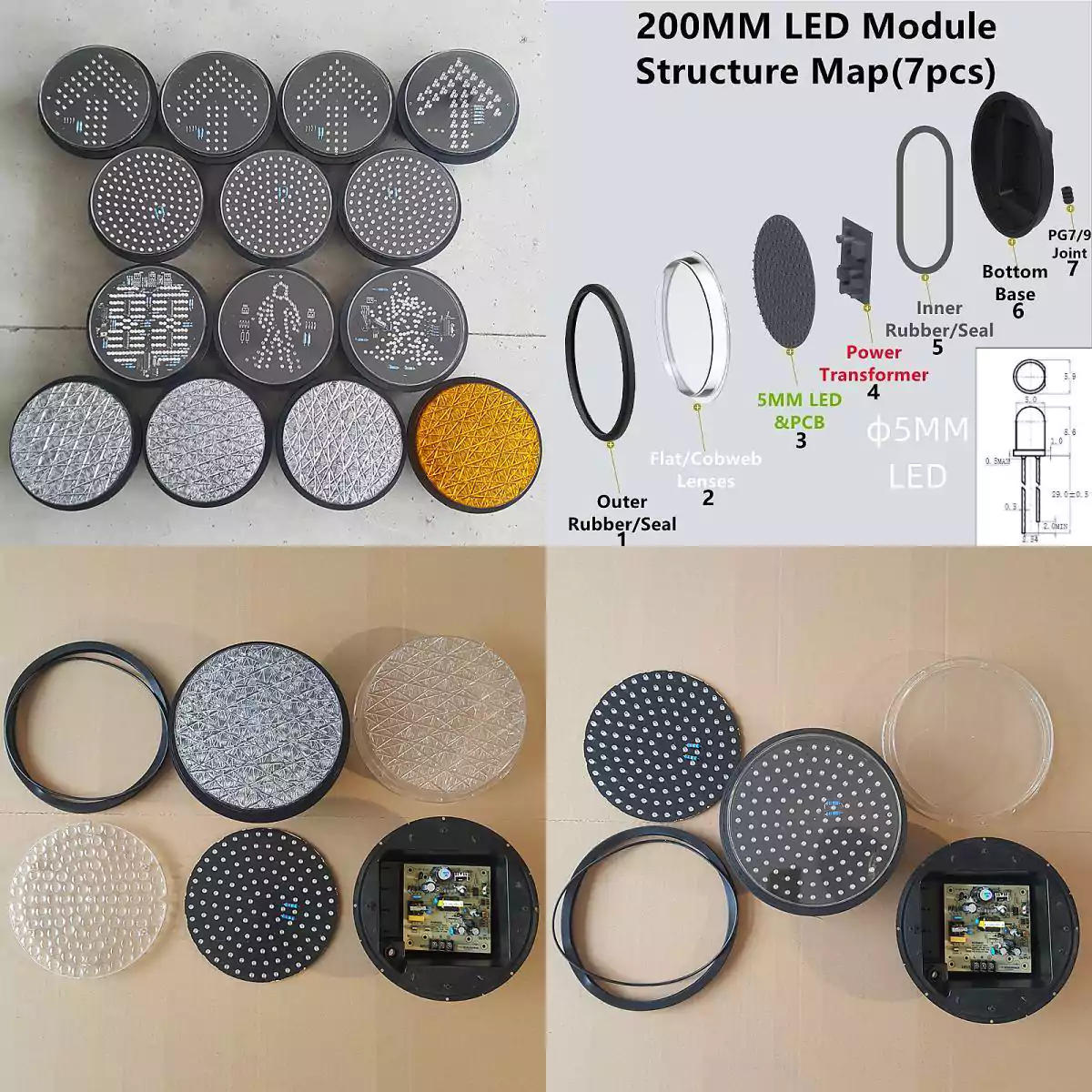 200MM Traffic Light LED Module