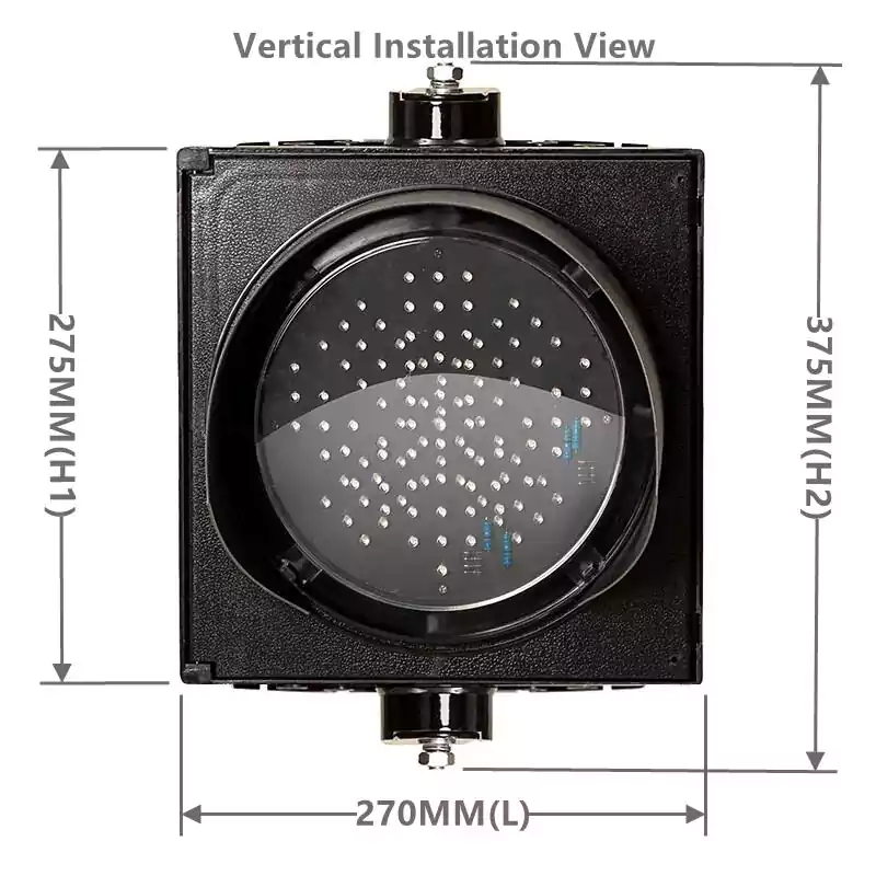 1-Aspect Led Traffic Light With Red Cross Green Arrow Lane Control Light