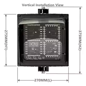 200MM(8 Inch) 1-Aspect Red Yellow Green/Red Green Led Traffic Light Countdown Timer