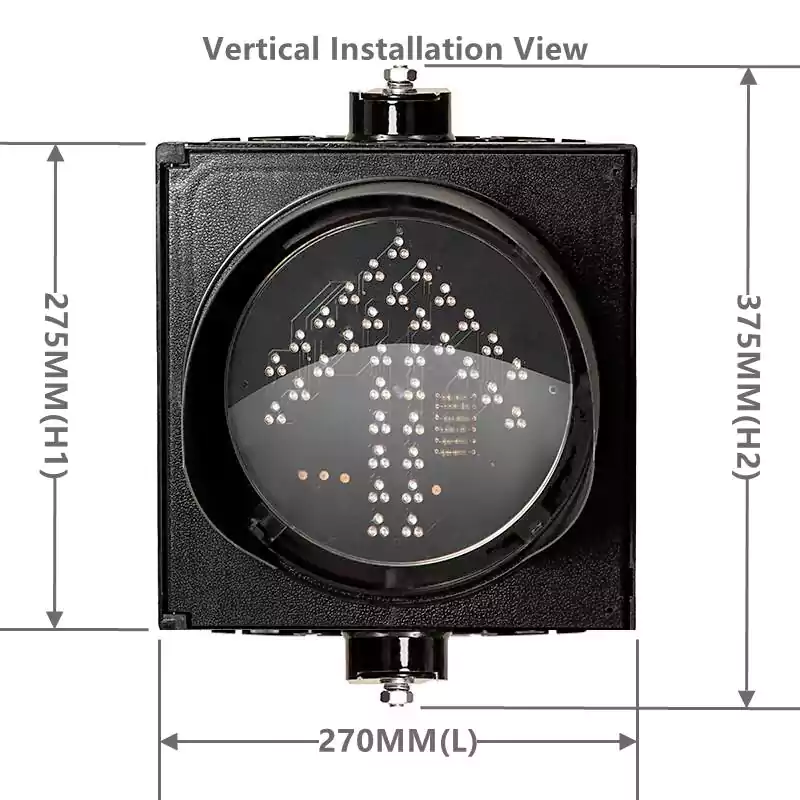 1-Aspect Led Traffic Light With Red Green/Red Yellow Green Arrow NJGQ-FX-200-1YS3