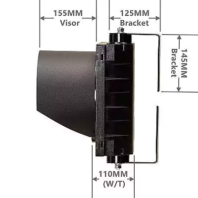 200MM(8 Inch) 1-Section Led Traffic Light Body