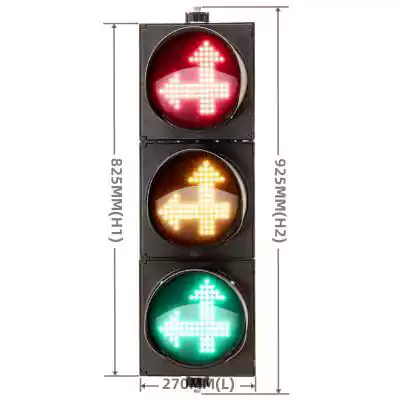 3 Aspect/Section Led Traffic Light With RYG Arrow Two Way,  as 8 Inch(200MM)*3/203