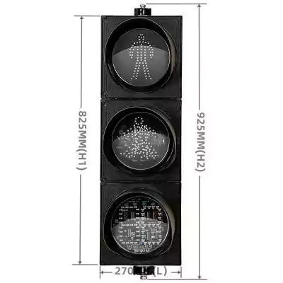 3-Aspect./Section Led Traffic Light Timer With Standard Pedestrian,  as 8 Inch(200MM)*3/203