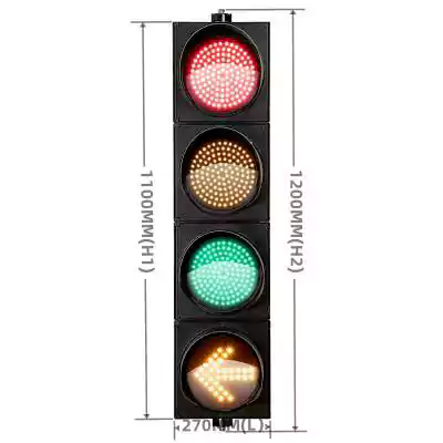 200MM(8 Inch) Led Traffic Light with 4-Aspect Red Yellow Green Ball And 3-In-1 Arrow Traffic Semaphore