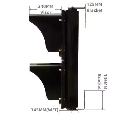 2 Aspect/Section Pedestrian Traffic Light Red Green With Zebra Crossing Traffic Light,  as 12 Inch(300MM)*2/302