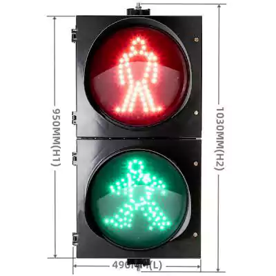 400MM(16 Inch) 2-Aspect RG Pedestrian Traffic Light