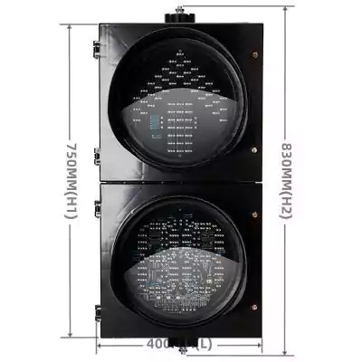 2 Aspect/Section Led Traffic Light With 3-In-1 Red Yellow Green Arrow Countdown Timer,  as 12 Inch(300MM)*2/302