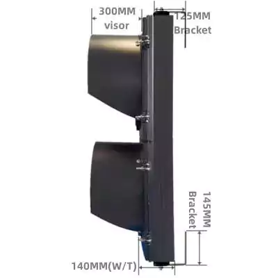 400MM(16 Inch) 2-Section Aluminum Traffic Light Body Factory