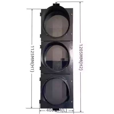 300MM(12 Inch) 3-Section PC Plastic Led Traffic Light Body