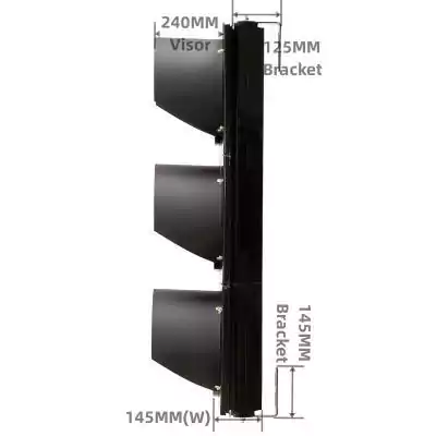 300MM(12 Inch) 3-Aspect Two-Way Sign Traffic Signal Light