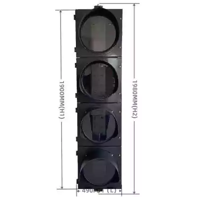 16Inch(400MM) 4-Section PC Plastic Traffic Light Housing Body