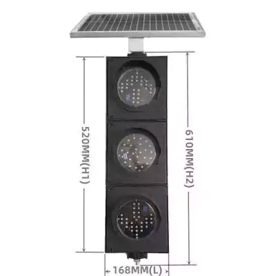 4 Inch(100MM) Solar Wireless Traffic Light For Parking And Access Control