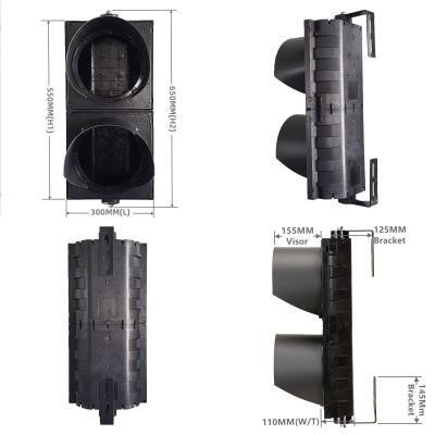 200MM(8 Inch) 2-Section Traffic Signal Light Body