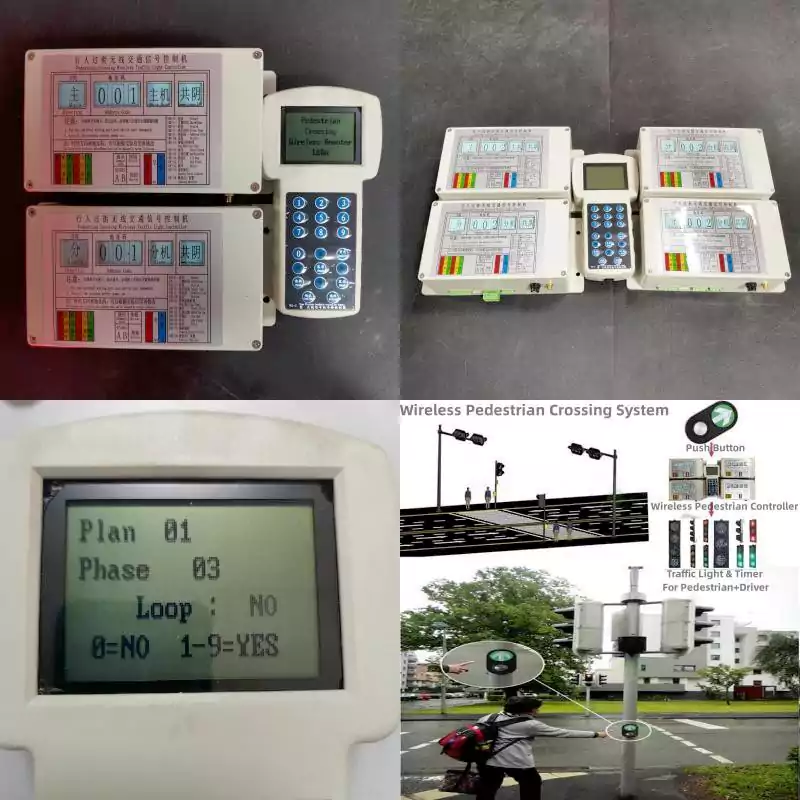 5-Output Wireless Solar Pedestrian Crossing Controller