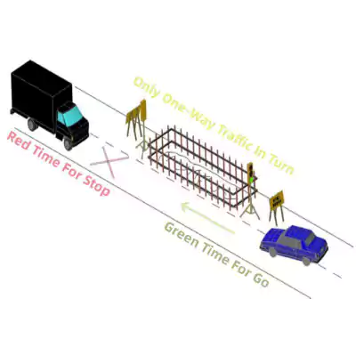 6-Output Master Slave Synchronous Asynchronous Wireless Traffic Light Controller